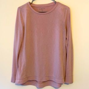 Pink long sleeve Loft Sweater